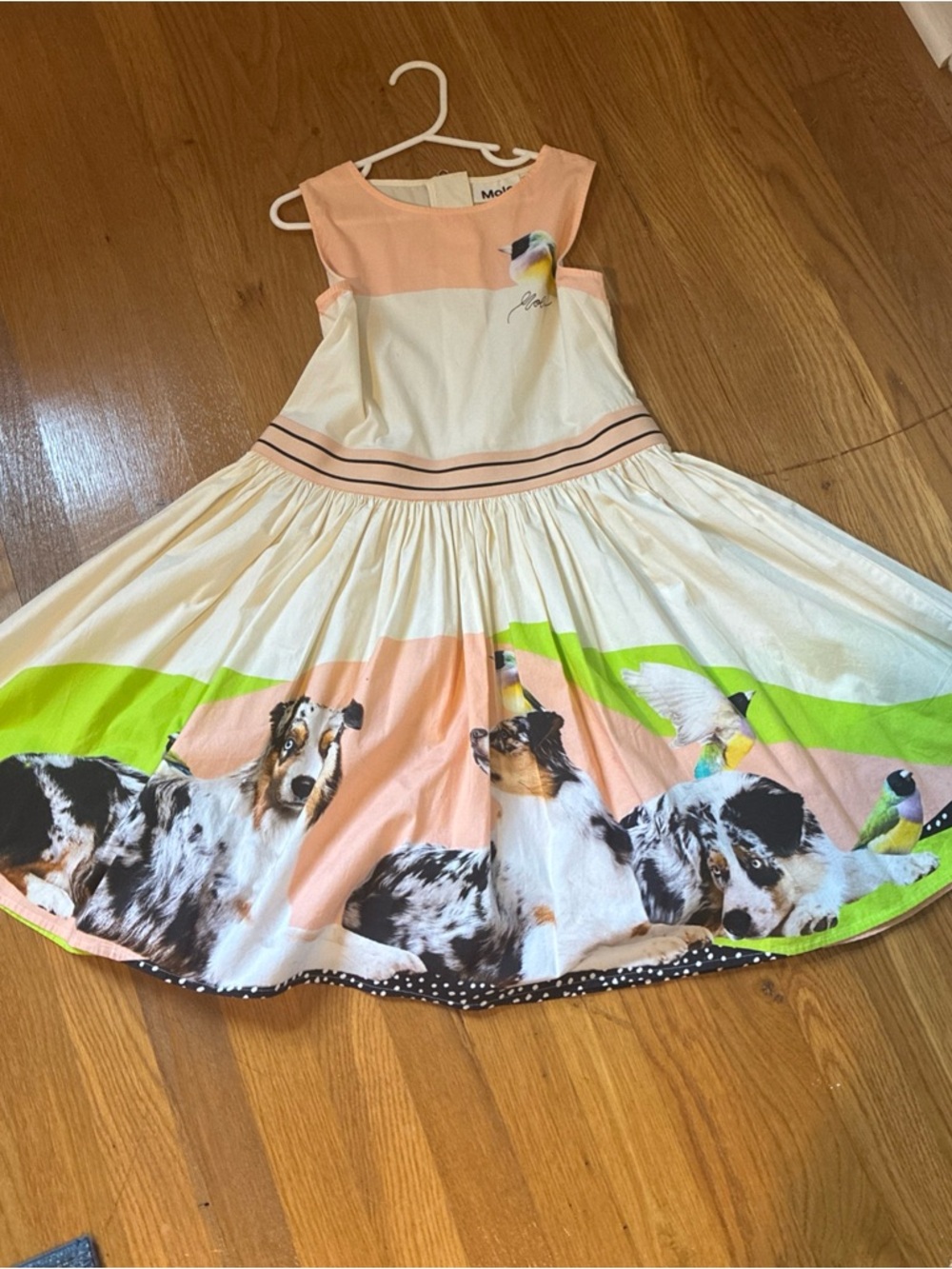 Molo Carli Australian Shepherd dress 134/140 US 9/10 - Picture 5 of 5